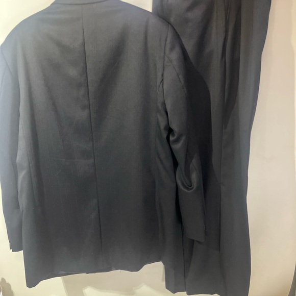 Classic Black Men's Double-Breasted Suit and pants - Picture 3 of 13